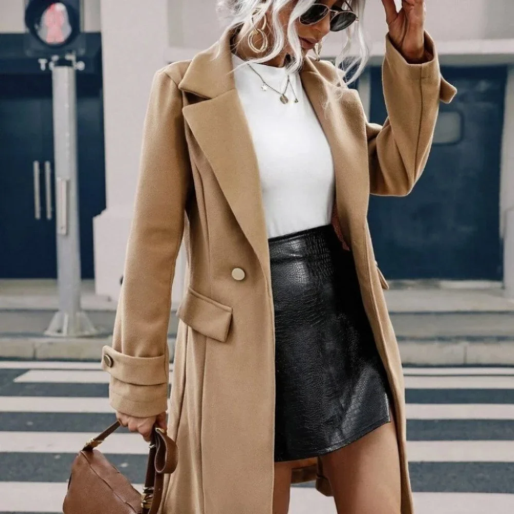 Tan Womens Overcoat